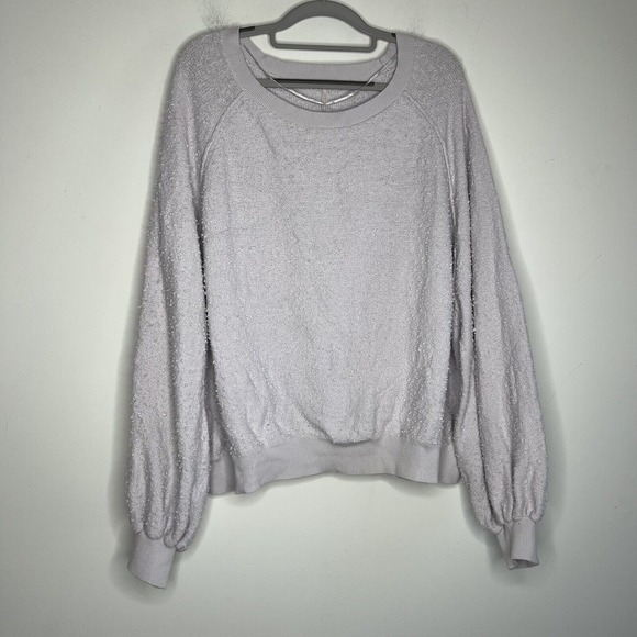 Free People Found My Friend Pullover Lavender Women L - Picture 3 of 9